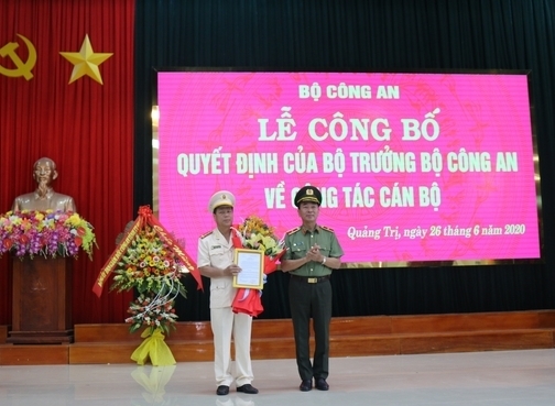 Phó Giám đốc Công an tỉnh Thừa Thiên - Huế được bổ nhiệm làm Giám đốc Công an tỉnh Quảng Trị