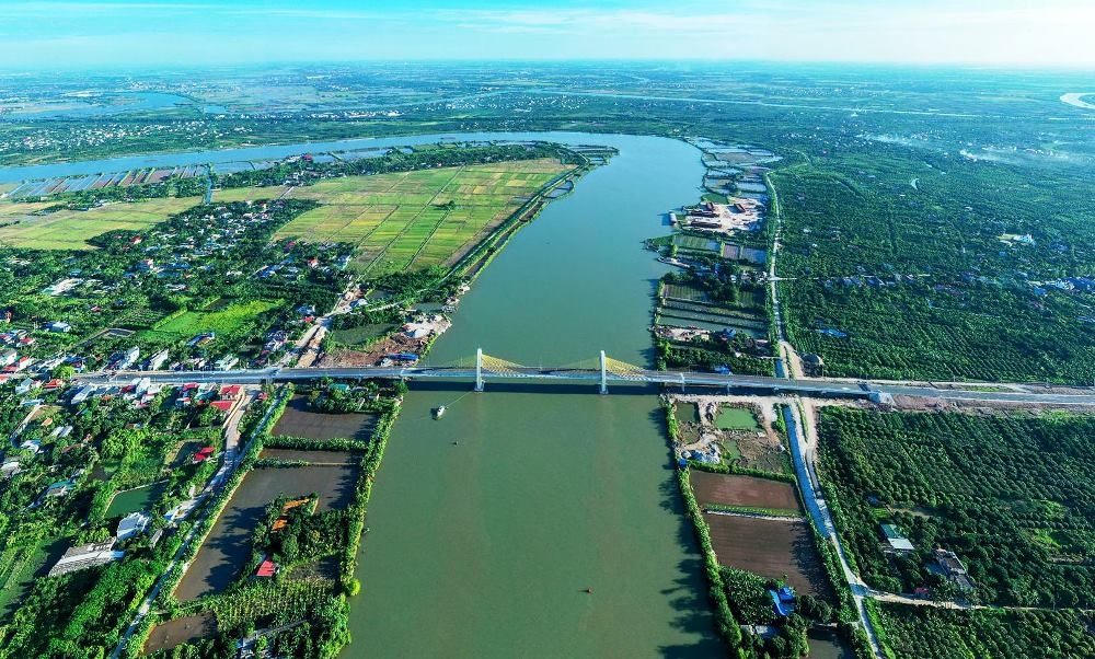 Cầu Quang Thanh kết nối thành phố Hải Phòng và tỉnh Hải Dương chuẩn bị đưa vào sử dụng