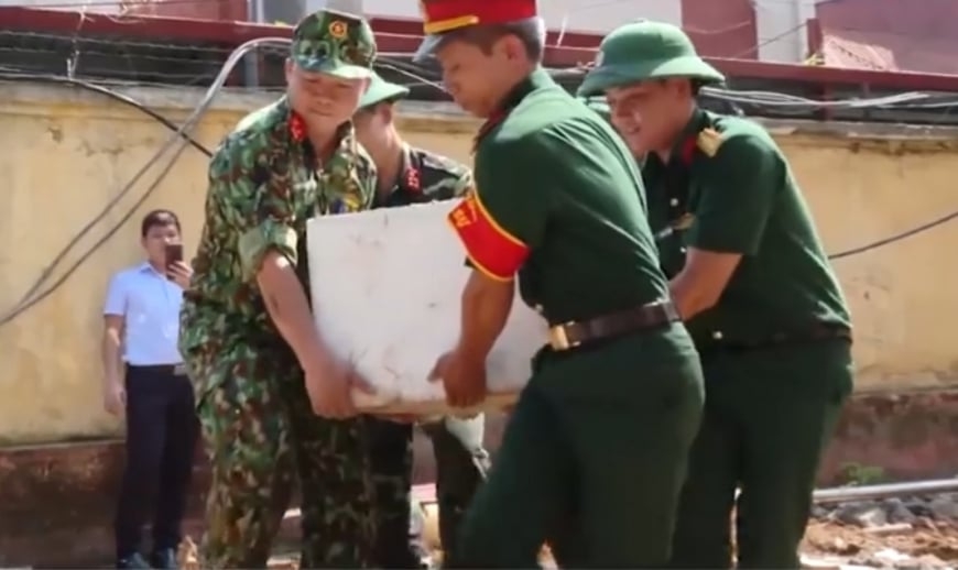 Phú Thọ: Phát hiện bom tồn sót sau chiến tranh tại Kho bạc Nhà nước huyện Lâm Thao