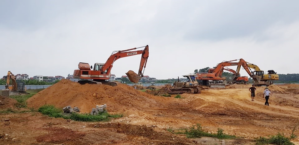 Vĩnh Phúc: Bảo vệ thi công dự án Cụm công nghiệp Đồng Văn