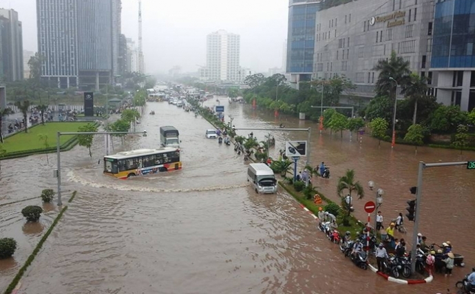 Tăng cường khả năng cảnh báo sớm ngập lụt khu vực nội thành Hà Nội