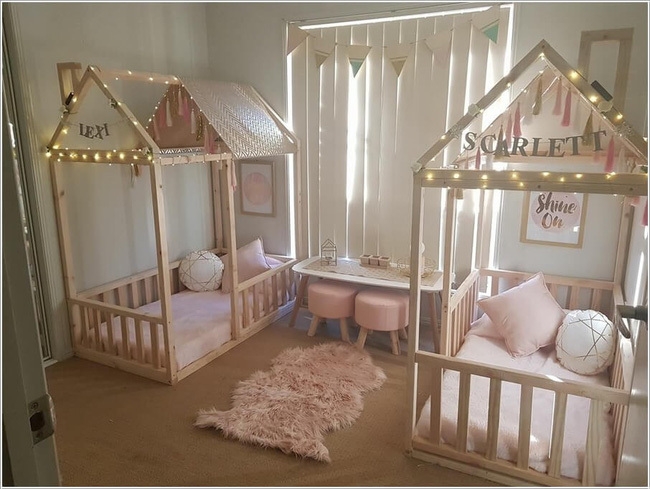Mê mẩn những mẫu phòng ngủ sáng tạo không giới hạn cho bé sinh đôi