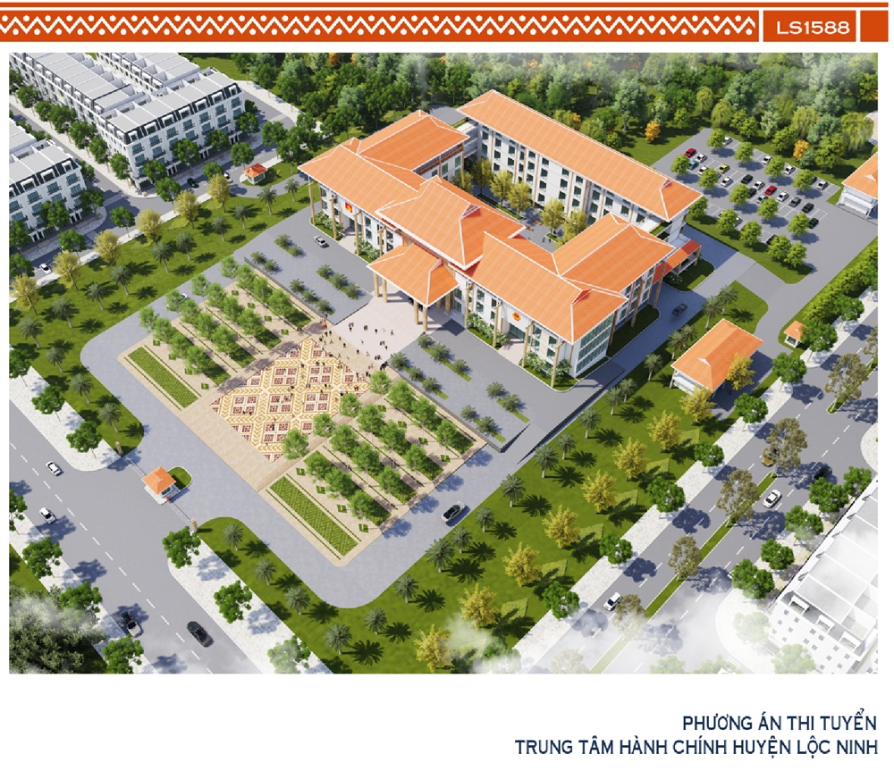 Viện Kiến trúc quốc gia đạt giải Nhất cuộc thi thiết kế Trung tâm hành chính huyện Lộc Ninh