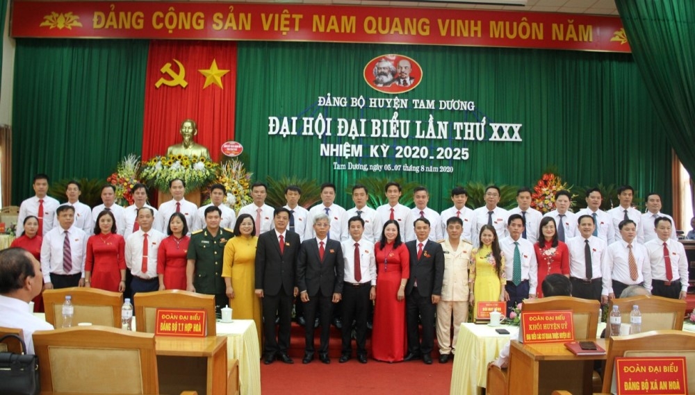 Vĩnh Phúc: Đại hội đại biểu Đảng bộ huyện Tam Dương lần thứ XXX nhiệm kỳ 2020 - 2025 thành công tốt đẹp