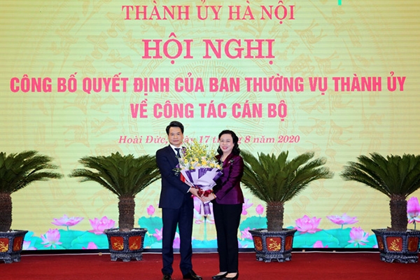 Bí thư Huyện ủy Hoài Đức làm Trưởng ban Nội chính Thành ủy Hà Nội