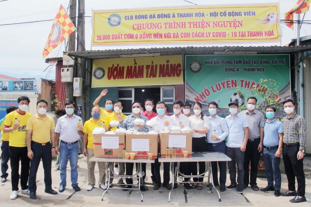 Câu lạc bộ bóng đá Đông Á Thanh Hoá và Hội cổ động viên: Những tấm lòng vàng giữa đại dịch