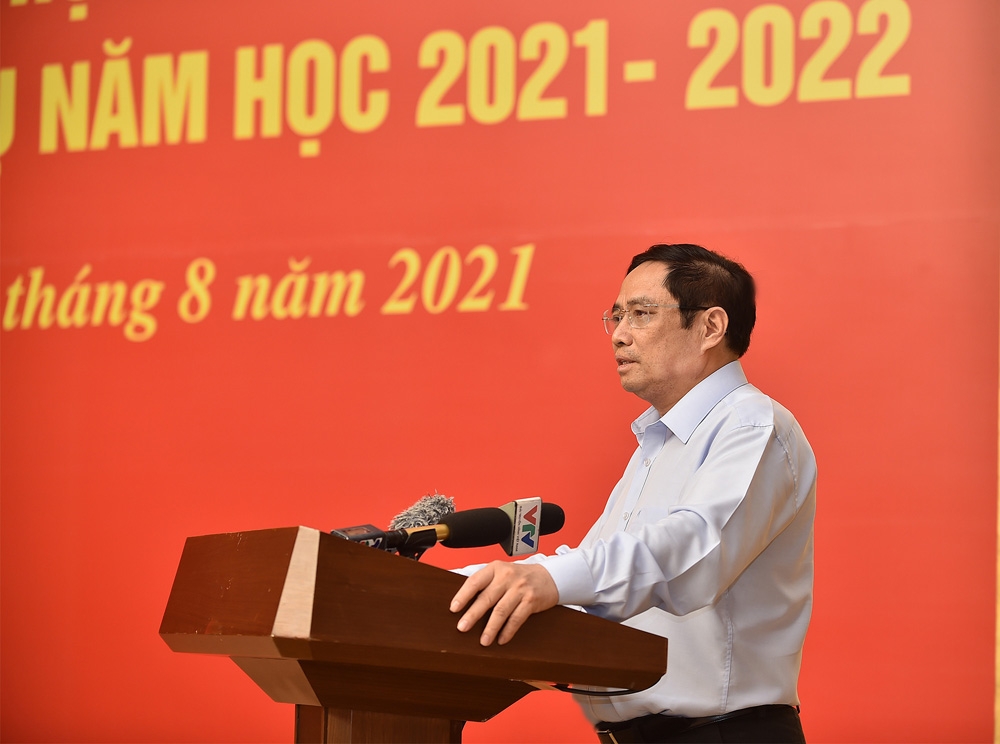 Thủ tướng Phạm Minh Chính dự Hội nghị toàn quốc Tổng kết năm học 2020-2021, triển khai nhiệm vụ năm học 2021-2022