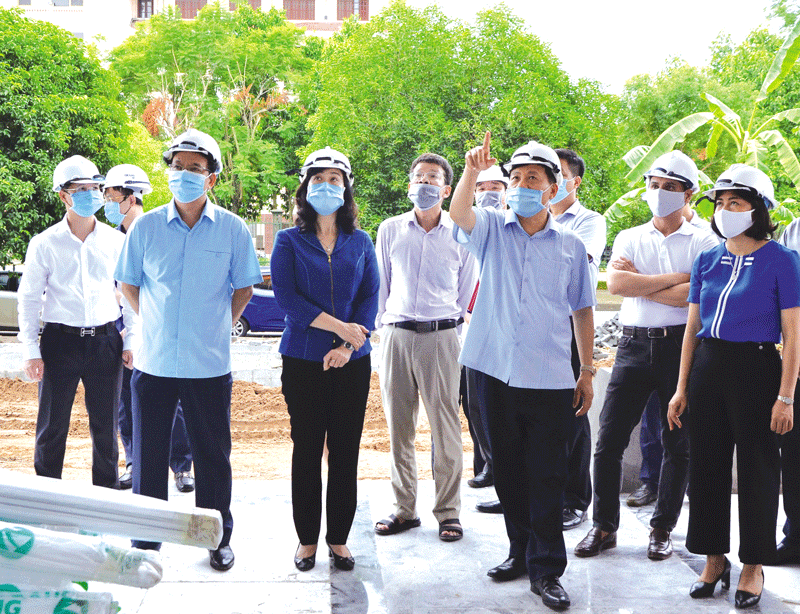 Bí thư Tỉnh ủy Bắc Ninh thăm và kiểm tra tiến độ xây dựng công trình Trụ sở các Ban Đảng của tỉnh