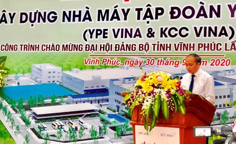 vinh tuong vinh phuc khoi cong xay dung nha may chao mung dai hoi dang bo tinh nhiem ky 2020 2025