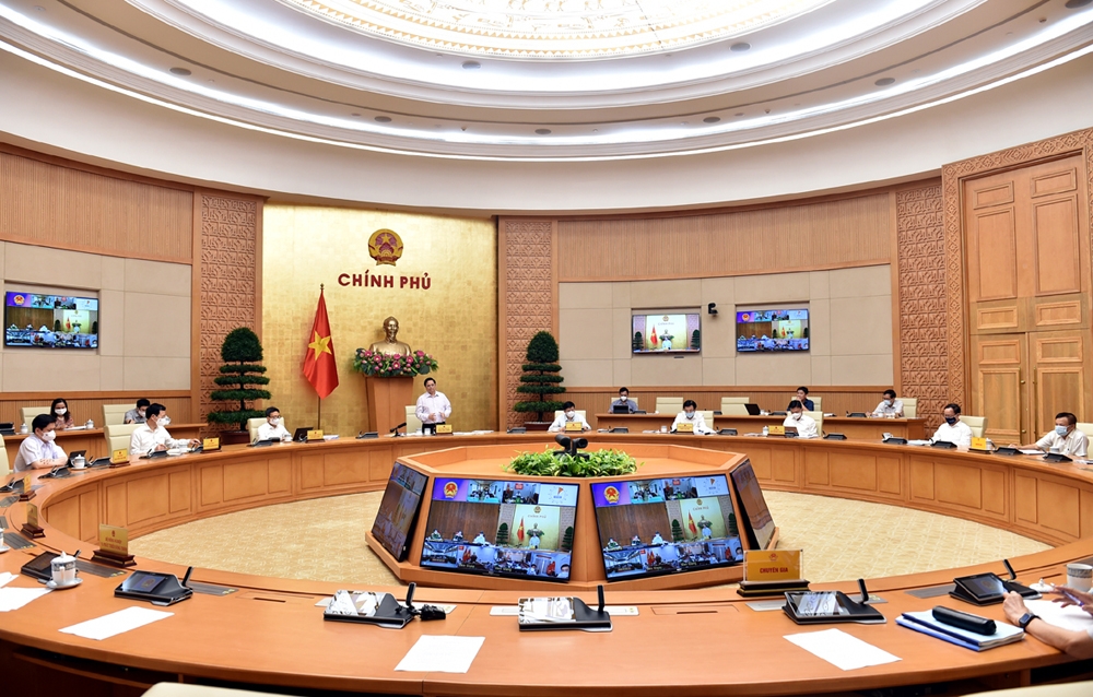Thủ tướng Phạm Minh Chính chủ trì cuộc họp với Kiên Giang, Tiền Giang về công tác phòng chống dịch Covid-19
