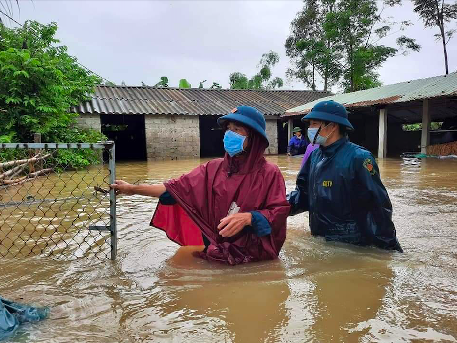 Quỳnh Lưu (Nghệ An): Nước lũ dâng cao, gần 580 nhà dân bị ngập