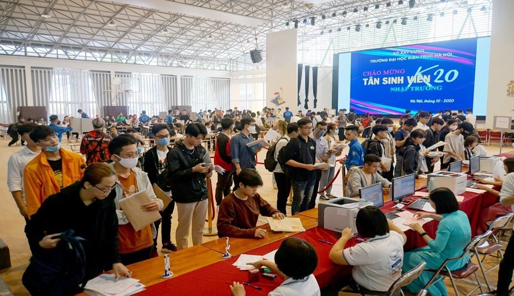 Đại học Kiến trúc Hà Nội tổ chức nhập học cho tân sinh viên khóa 2020 - 2025