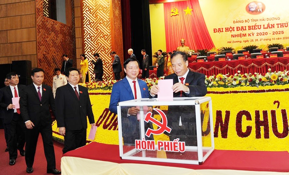 Đại hội đại biểu Đảng bộ tỉnh Hải Dương bầu 52 đồng chí vào Ban Chấp hành khóa XVII