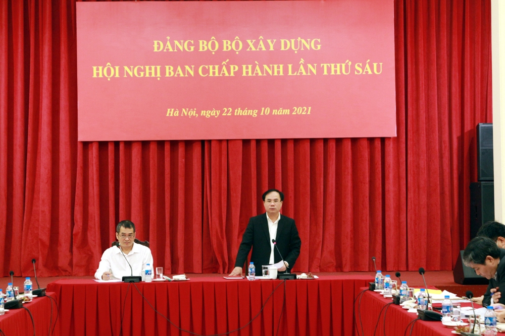 Hội nghị Ban chấp hành Đảng bộ Bộ Xây dựng lần thứ sáu