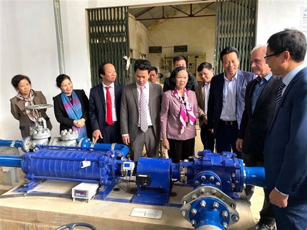 Hà Giang khánh thành công trình bơm nước sinh hoạt không dùng điện