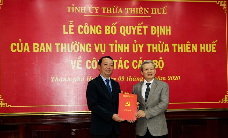 Đồng chí Phan Thiên Định giữ chức Bí thư Thành ủy Huế