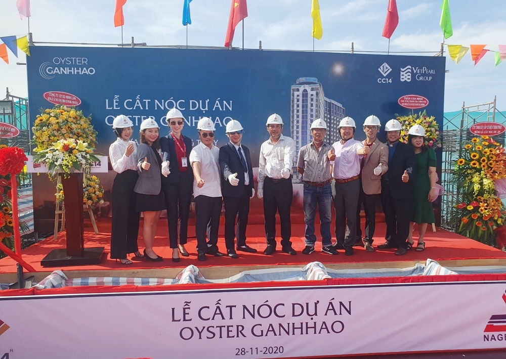 Cất nóc dự án Oyster GanhHao - Vũng Tàu