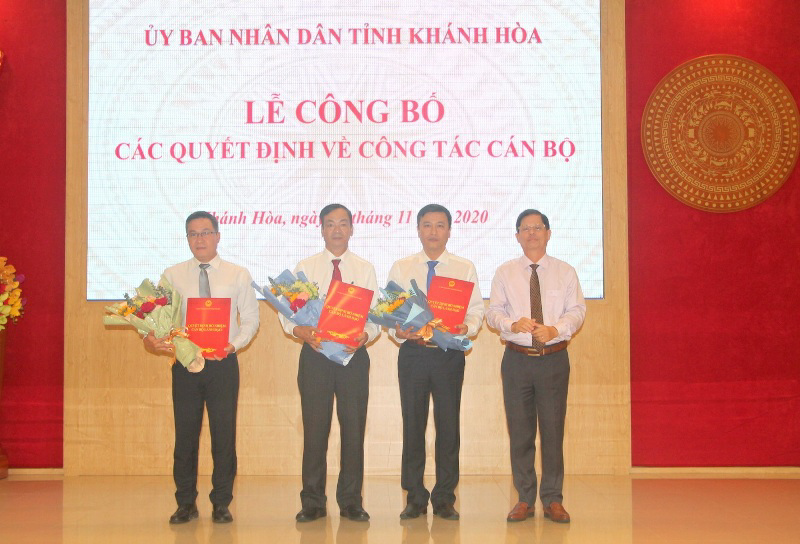 Khánh Hoà bổ nhiệm một số lãnh đạo cấp Sở