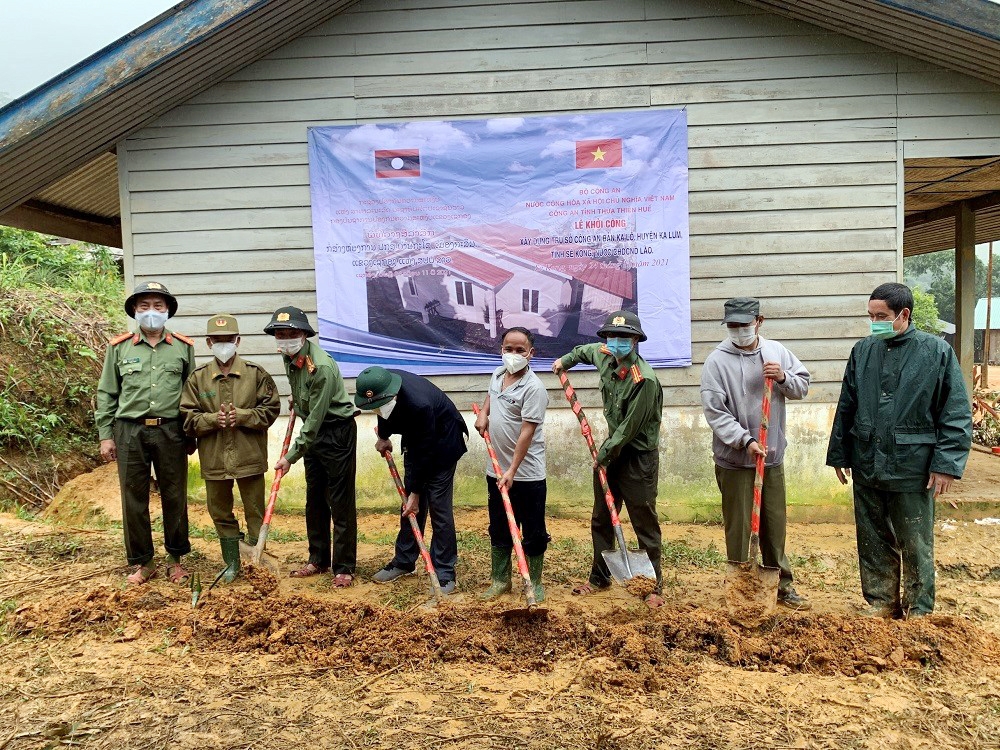 Thừa Thiên - Huế: Khởi công xây dựng trụ sở làm việc cho Công an Lào