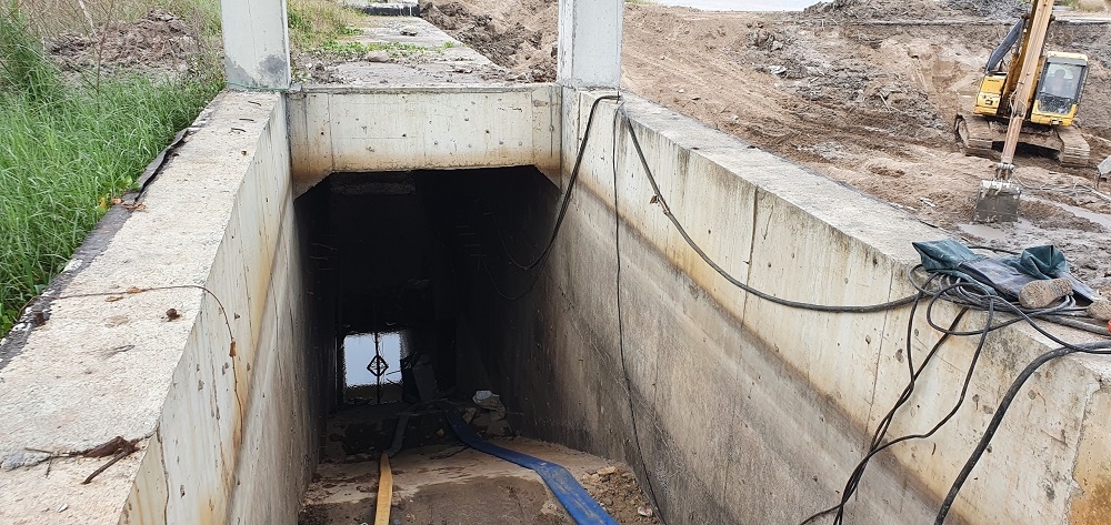 Thủy Nguyên (Hải Phòng): Hầm đường bộ tại dự án Khu đô thị Bắc Sông Cấm bị sụt lún