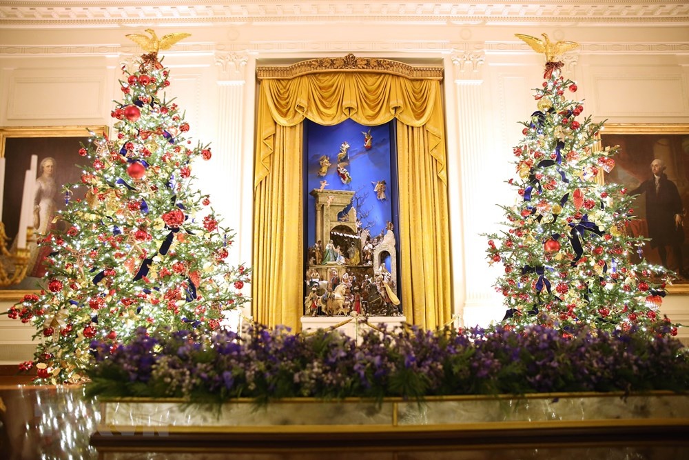Mỹ: Nhà Trắng trang hoàng chuẩn bị đón lễ Giáng sinh