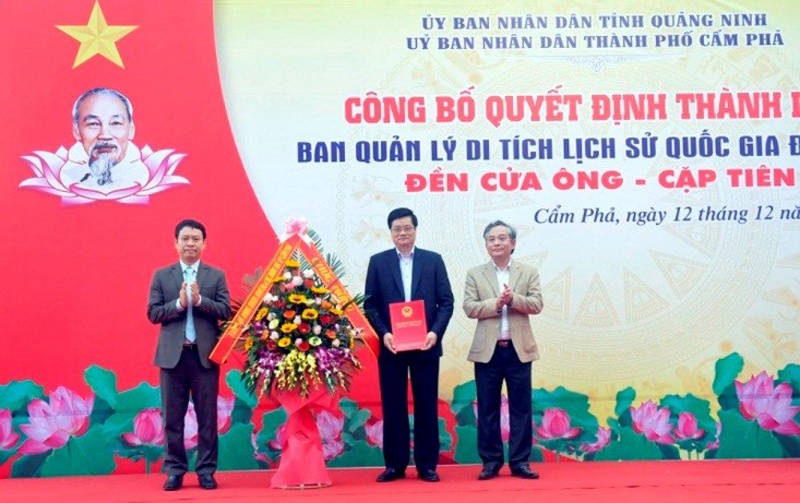 Quảng Ninh: Thành lập Ban Quản lý di tích lịch sử quốc gia đặc biệt đền Cửa Ông - Cặp Tiên