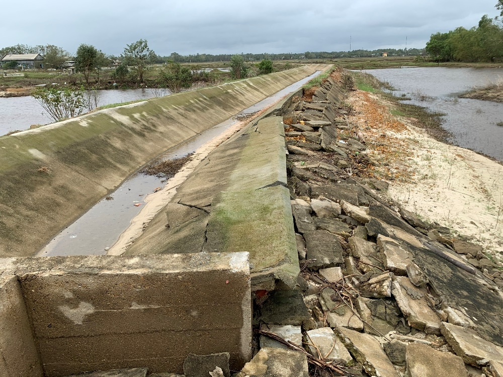 Thừa Thiên – Huế: Hàng loạt hệ thống thủy lợi thiệt hại nặng sau bão lũ