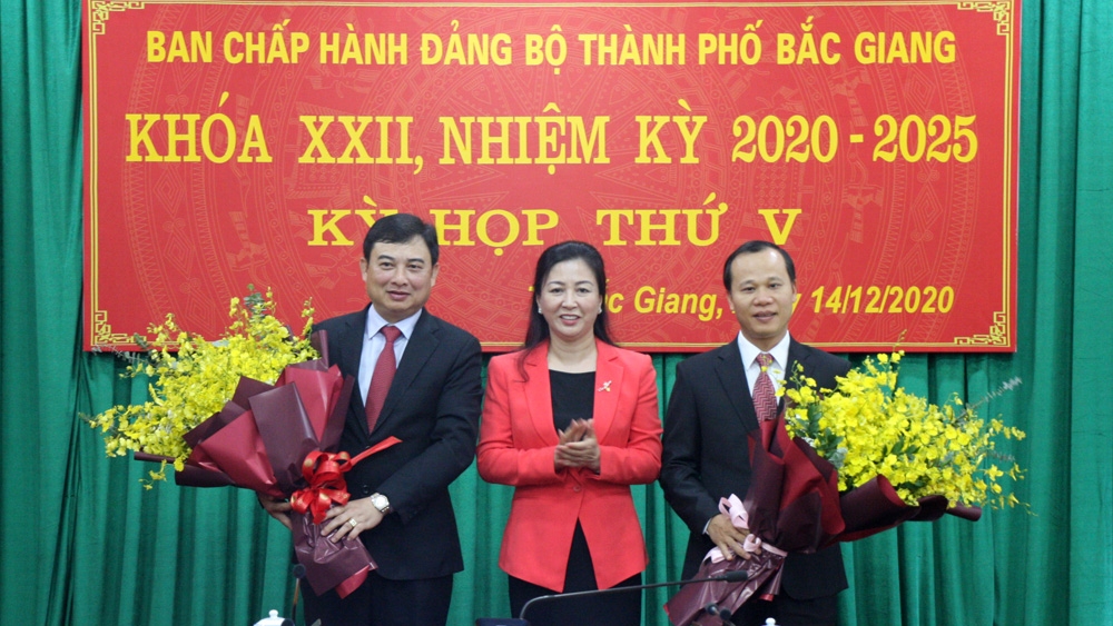 Đồng chí Vũ Trí Hải được bầu giữ chức Bí thư Thành Ủy Bắc Giang