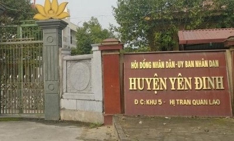 Thanh Hóa: Khởi tố nguyên Chủ tịch UBND huyện Yên Định