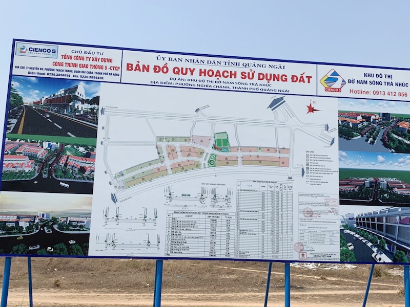 Cienco 5 đề xuất phương án để Quảng Ngãi tháo gỡ vướng mắc cho Dự án Khu đô thị bờ Nam sông Trà Khúc