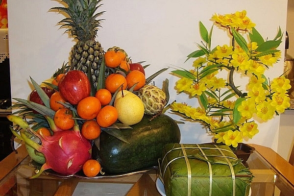 whats the difference between the five fruit tray on tet holiday in the 3 regions