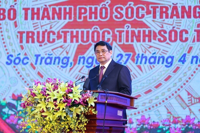 Thủ tướng Chính phủ Phạm Minh Chính dự Lễ kỷ niệm 30 năm tái lập tỉnh Sóc Trăng và công bố thành phố Sóc Trăng là đô thị loại II