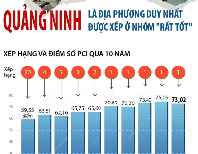 Quảng Ninh là địa phương duy nhất xếp ở nhóm 'rất tốt'