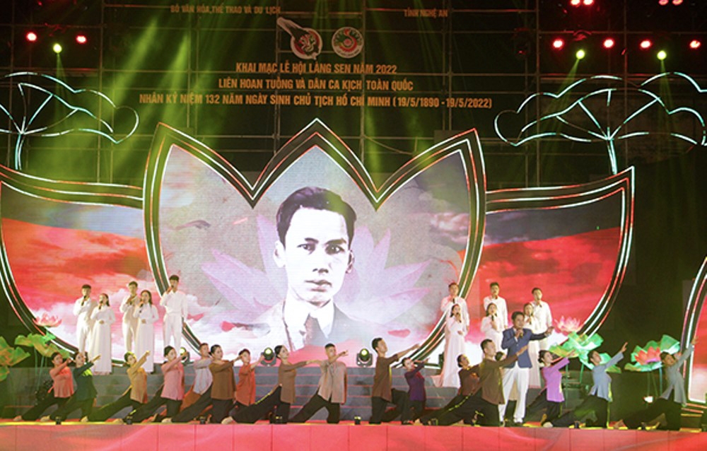 Nghệ An: Khai mạc Lễ hội Làng Sen năm 2022 - Liên hoan Tuồng và Dân ca kịch toàn quốc