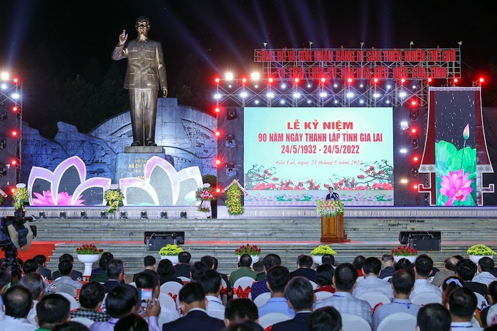 Thủ tướng Phạm Minh Chính dự Lễ kỷ niệm 90 năm thành lập tỉnh Gia Lai
