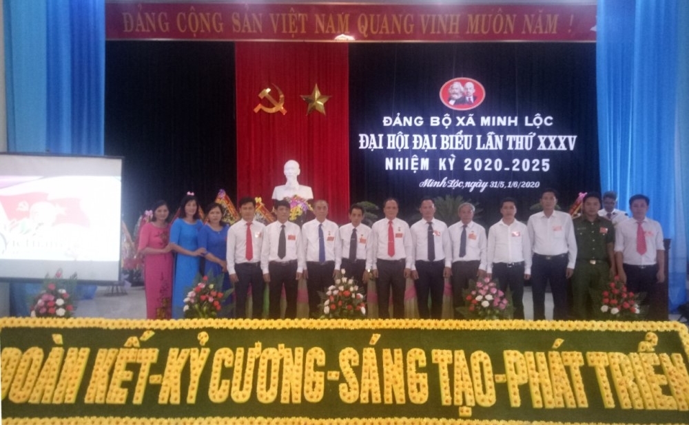 Đảng bộ xã Minh Lộc (Thanh Hóa): Đoàn kết, kỷ cương, sáng tạo, phát triển trong nhiệm kỳ mới