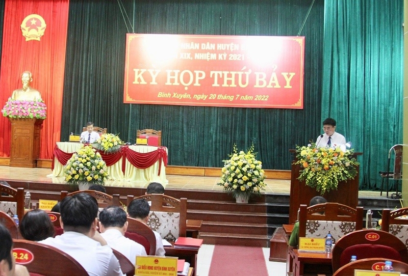 Vĩnh Phúc: HĐND huyện Bình Xuyên khóa XIX tổ chức Kỳ họp thứ 7