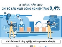 chi so san xuat cong nghiep 8 thang nam 2022 tang 94