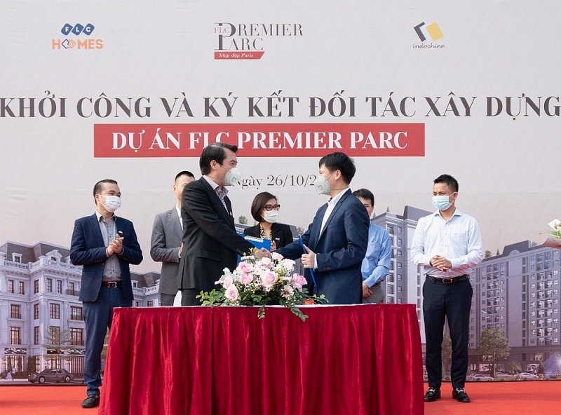 FLC Premier Parc khởi công và ký kết đối tác xây dựng giai đoạn mới