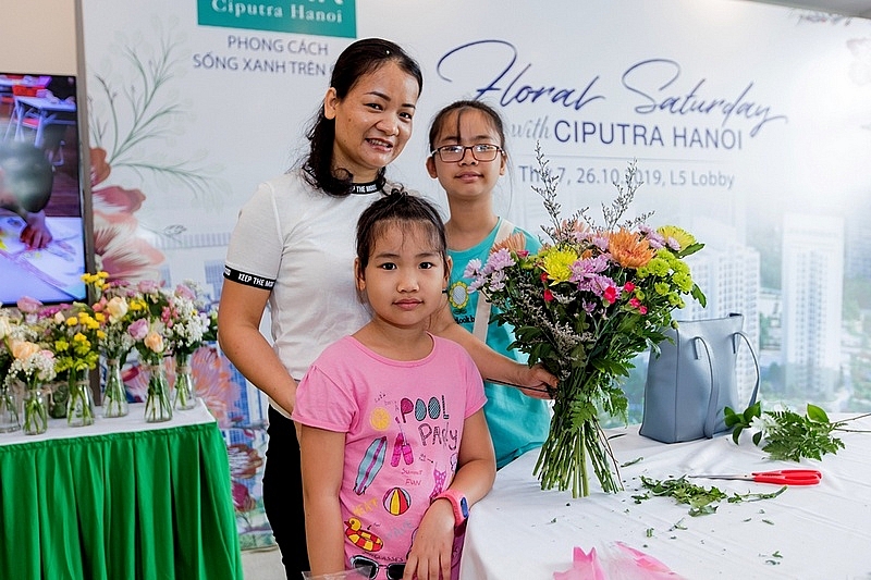 Ấn tượng sắc hoa “Floral Saturday” tại Ciputra Hanoi