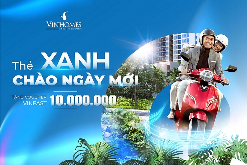 vinhomes tang cu dan 30000 voucher xe may dien vinfast