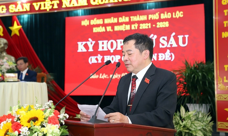 Ông Nguyễn Văn Phương được bầu làm Chủ tịch UBND thành phố Bảo Lộc