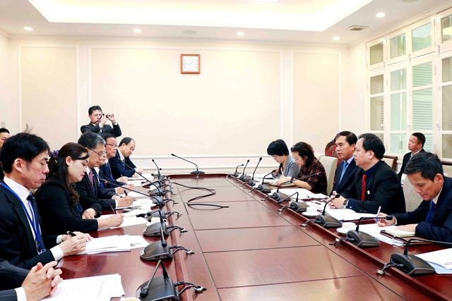 Thứ trưởng Lê Quang Hùng tiếp lãnh đạo Hiệp hội Xúc tiến ngoại giao nhân dân Nhật Bản