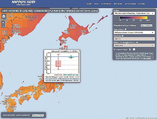 Nippon Koei launches website offering climate change predictions for world major cities 