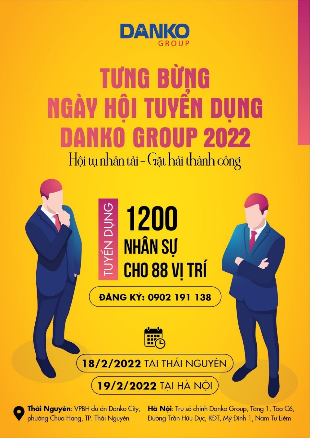 1200 co hoi viec lam tai ngay hoi tuyen dung 2022 cua danko group