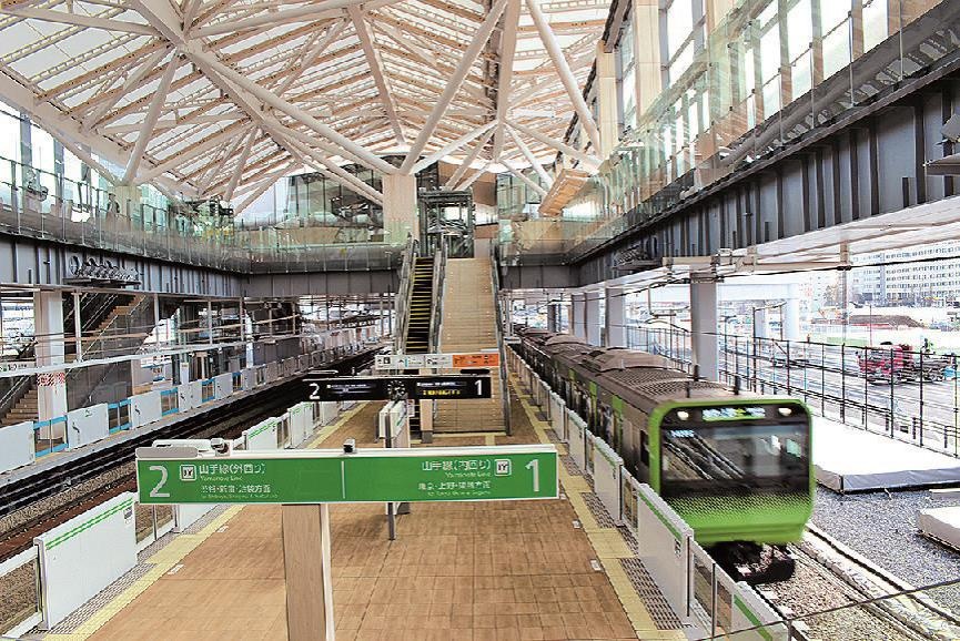 New station on JR Yamanote in Tokyo