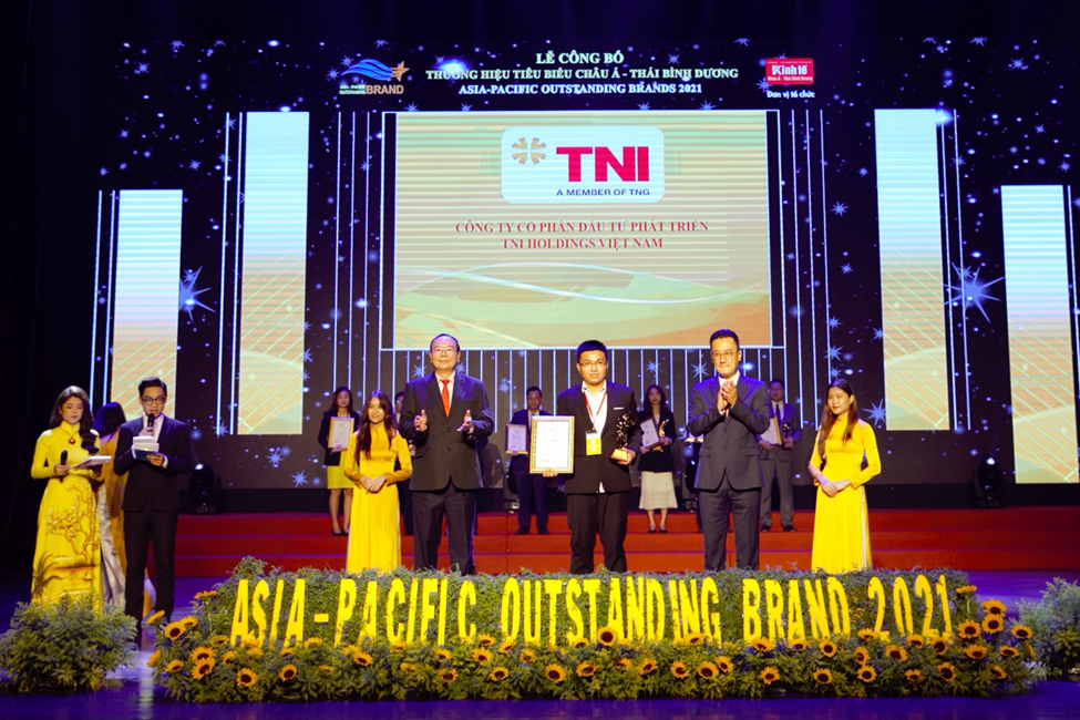 TNI Holdings Vietnam được vinh danh Thương hiệu tiêu biểu châu Á Thái Bình Dương 2021