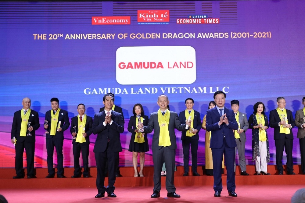 Gamuda Land Việt Nam nhận giải thưởng Rồng Vàng vinh danh các danh nghiệp FDI lớn mạnh 2020-2021
