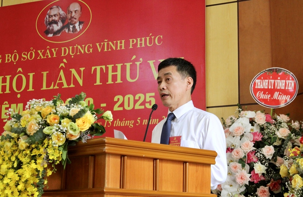 dang bo so xay dung vinh phuc to chuc dai hoi lan thu vii nhiem ky 2020 2025