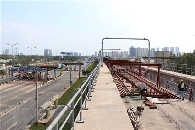 HCM City steps up construction of Ben Thanh - Suoi Tien metro line